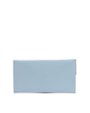 Leather Envelope Clutch - Light Blue