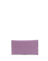 Leather Envelope Clutch Purple