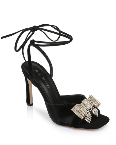 Sugar Thrillz Velvet Rhinestone Bow Platform Heels - Dark Pink | Heels,  Black sandals heels, Butterfly heels