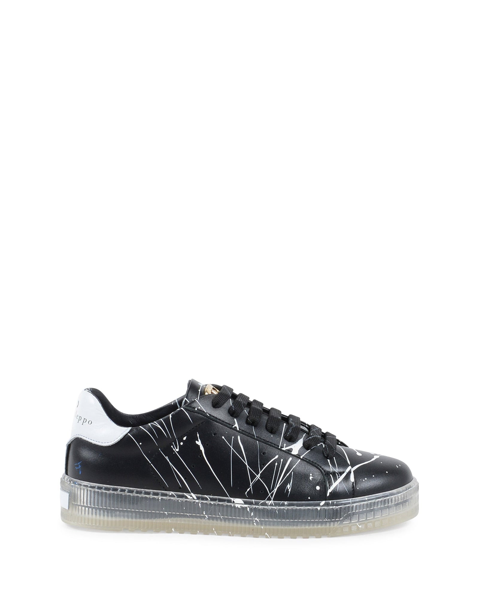 Splatter Sneaker - Black White