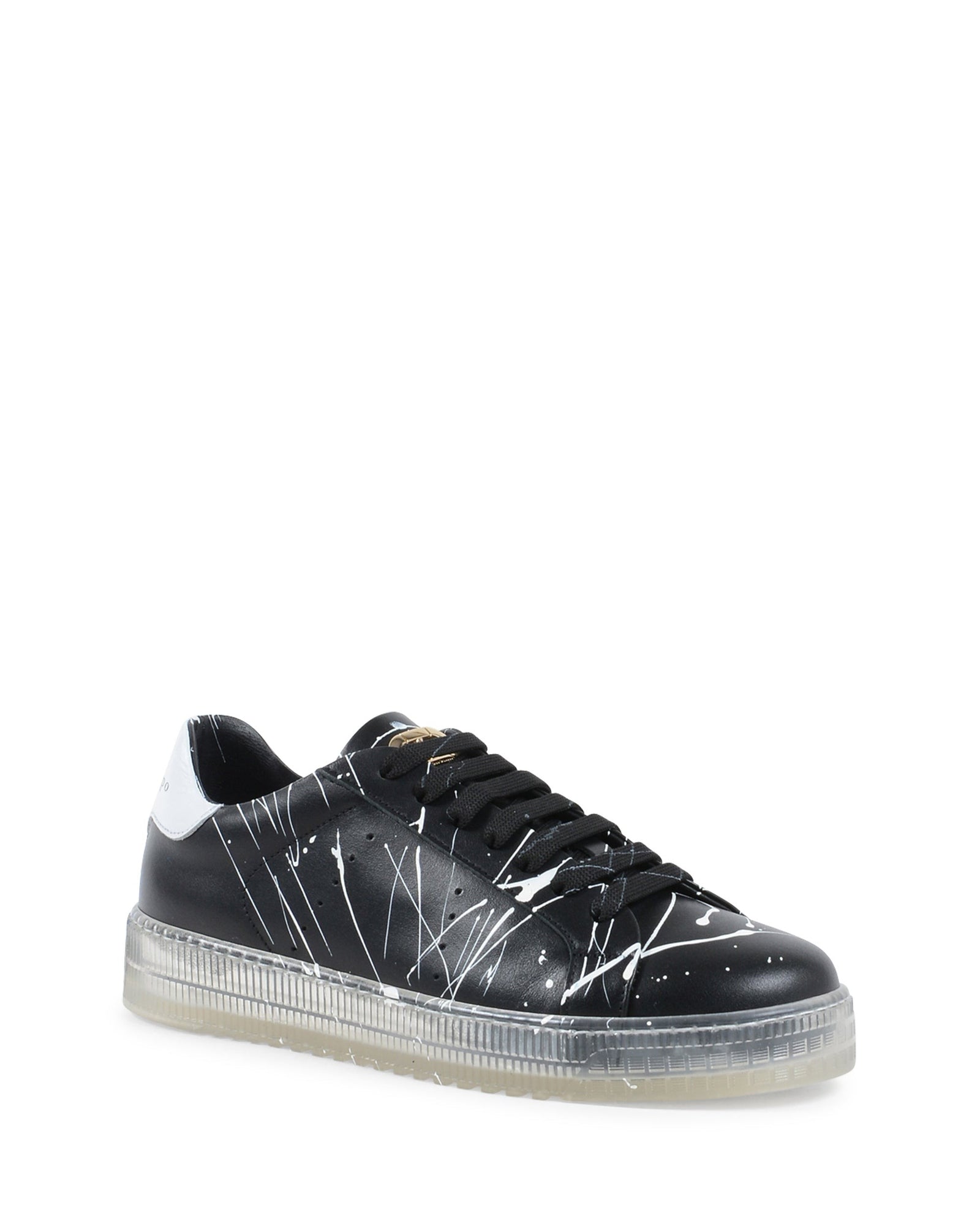 Splatter Sneaker - Black White