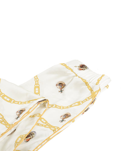 Queen's Jubilee Silk Pajama - Cream